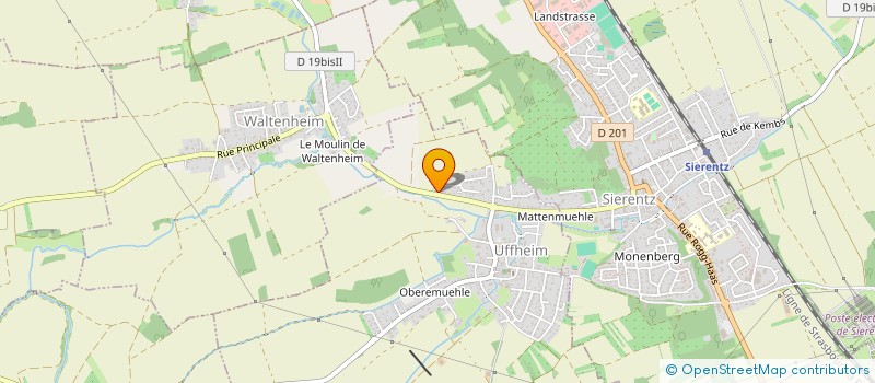 localisation de l'entreprise VINS DES 4 COINS  UFFHEIM