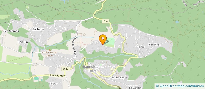 localisation de l'entreprise VINS DIVINS  BAGNOLS-EN-FORET