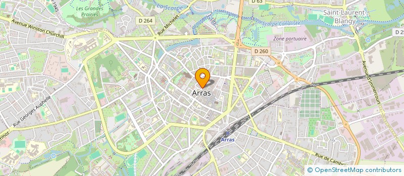 localisation de l'entreprise VINS DU MONDE à ARRAS