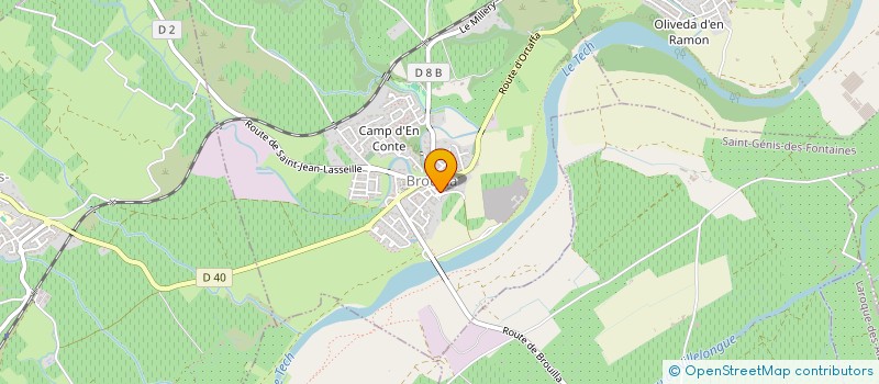 localisation de l'entreprise VINS ET CEPAGES  BROUILLA