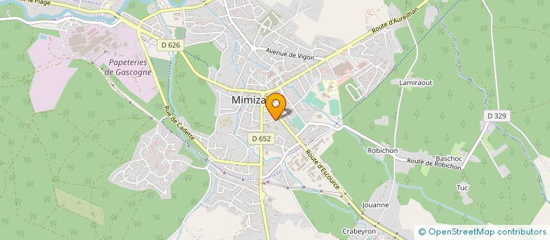 localisation de l'entreprise VINS ET DELICES  MIMIZAN