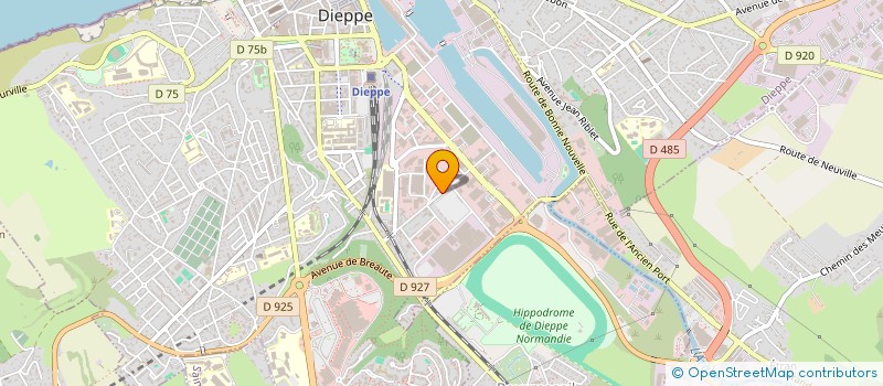 localisation de l'entreprise VINS ET DOMAINES DE FRANCE OU VDF  DIEPPE