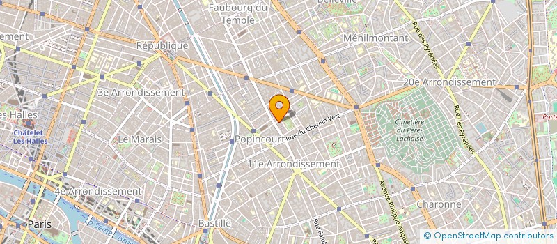 localisation de l'entreprise VINS ET SPIRITUEL  PARIS