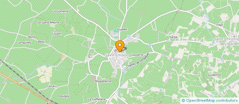 localisation de l'entreprise VINS ET TERROIRS à SAINT-EMILION