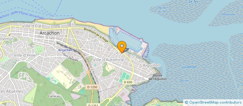 localisation de l'entreprise VINS ET TERROIRS DEVELOPPEMENT  ARCACHON