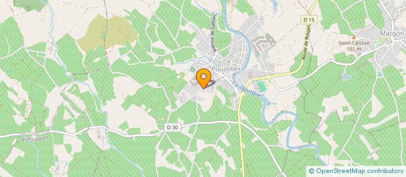 localisation de l'entreprise VINS GABIAN DIFFUSION  FOUZILHON