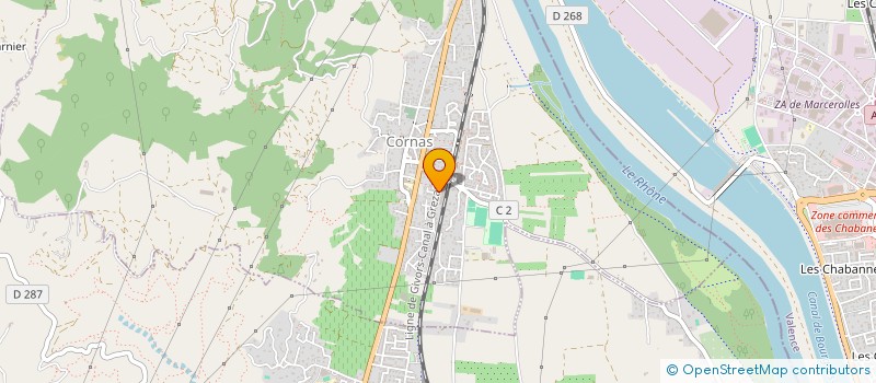 localisation de l'entreprise VINS JEAN-LUC COLOMBO  CORNAS