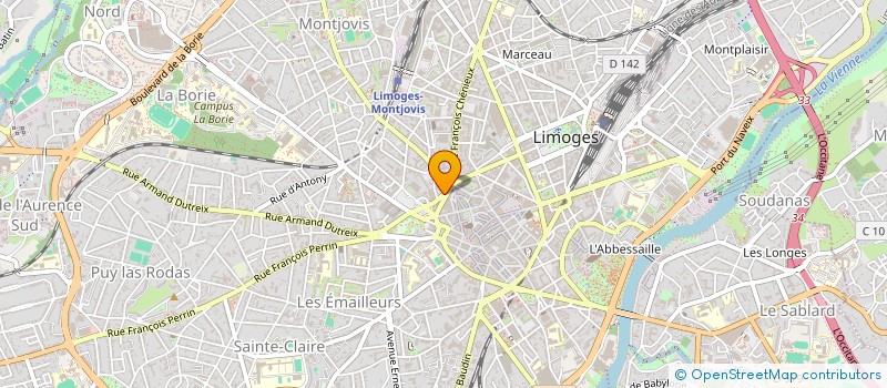 localisation de l'entreprise VINS NOIRS à LIMOGES