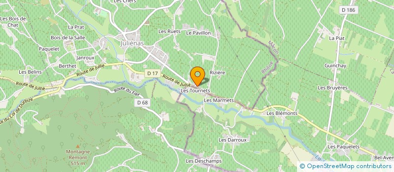 localisation de l'entreprise VINS PERRACHON & FILS à JULIENAS