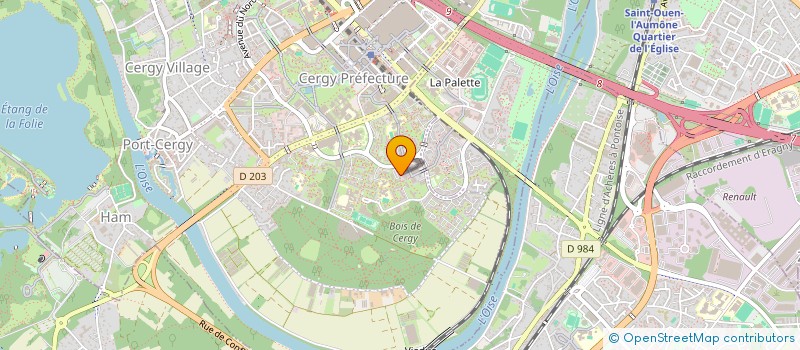 localisation de l'entreprise VINS & SPIRITUEUX DUPRESSOIR  CERGY