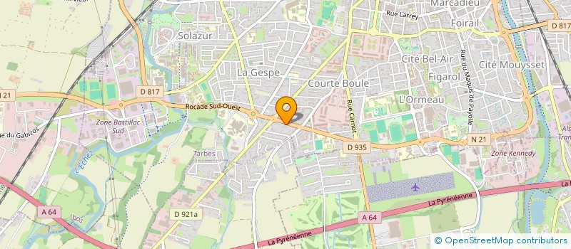 localisation de l'entreprise VINS VIBRANTS à TARBES