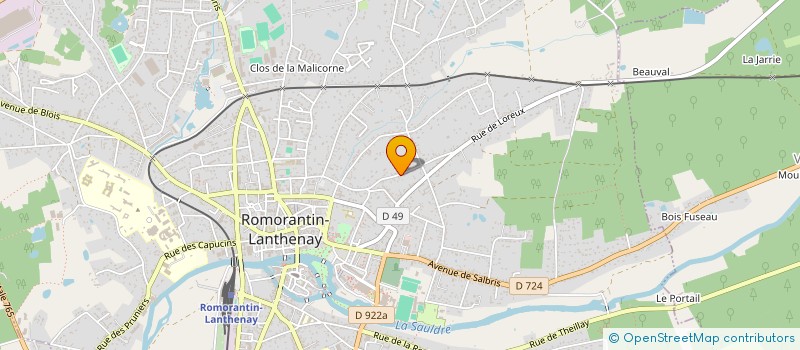 localisation de l'entreprise VINSAN LMNP  ROMORANTIN-LANTHENAY