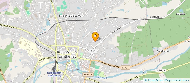 localisation de l'entreprise VINSAN4131  ROMORANTIN-LANTHENAY