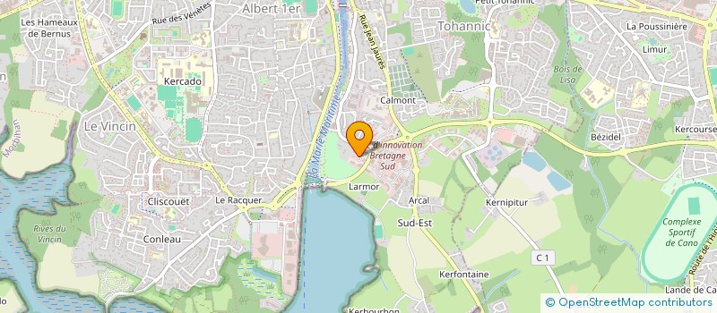 localisation de l'entreprise VINSON à VANNES