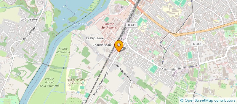 localisation de l'entreprise VINSONNEAU à ANGERS