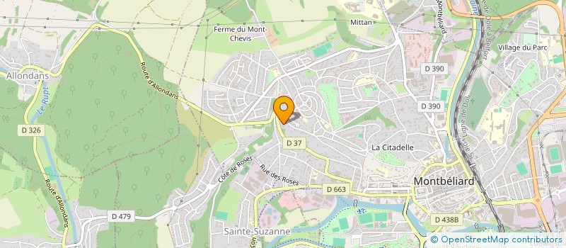 localisation de l'entreprise VINTAGE à MONTBELIARD