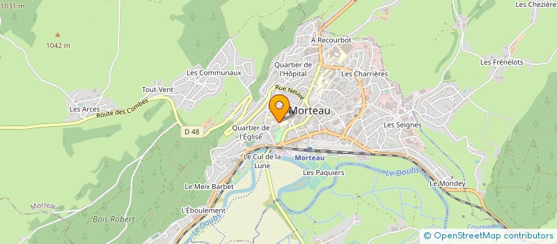 localisation de l'entreprise VINTAGE CORNER à MORTEAU