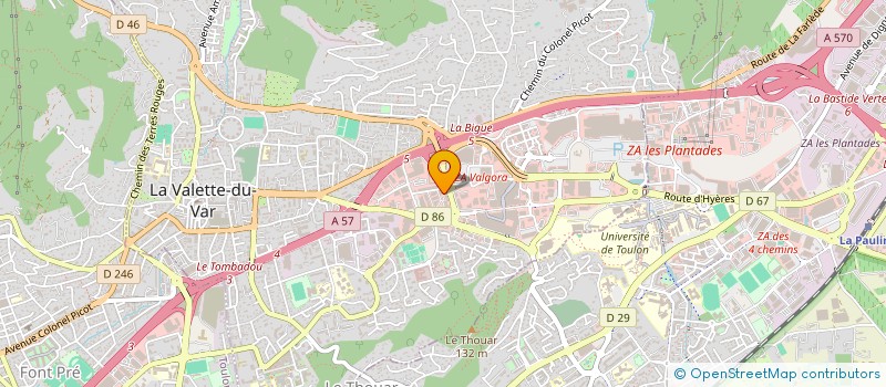 localisation de l'entreprise VINTAGE FACTORY  LA VALETTE-DU-VAR