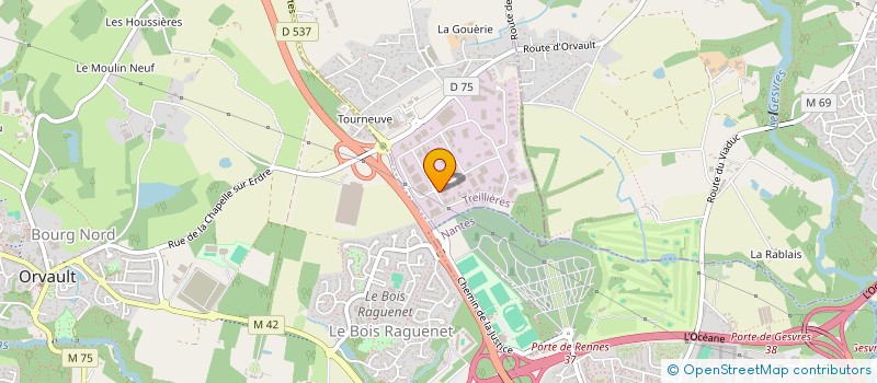 localisation de l'entreprise VINTAGE MARKET à TREILLIERES