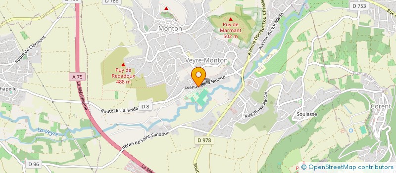 localisation de l'entreprise VINTAGE MECANICS DE VEYRE MONTON  VEYRE-MONTON