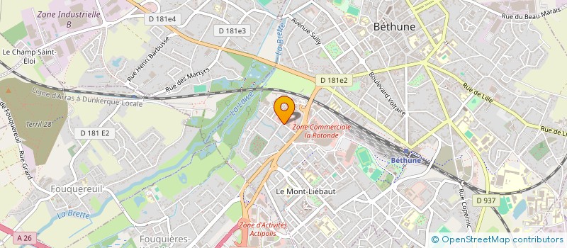 localisation de l'entreprise VINTAGE RACER  BETHUNE