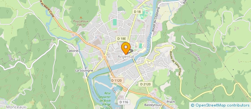 localisation de l'entreprise VINTAGE ROCK BAND  ARGENTAT-SUR-DORDOGNE