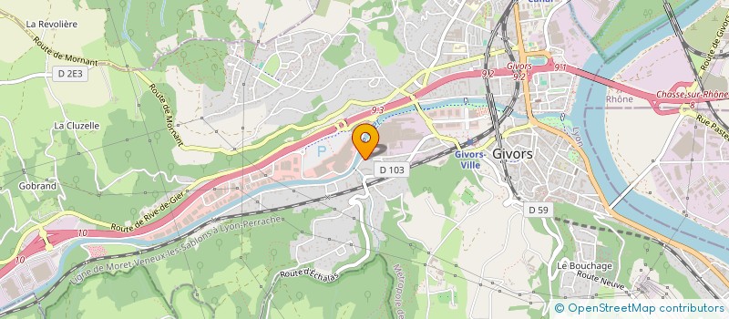 localisation de l'entreprise VINTAGE SPIRITS  GIVORS