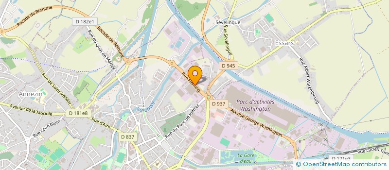 localisation de l'entreprise VINTAGE TATTOO BAR à BETHUNE