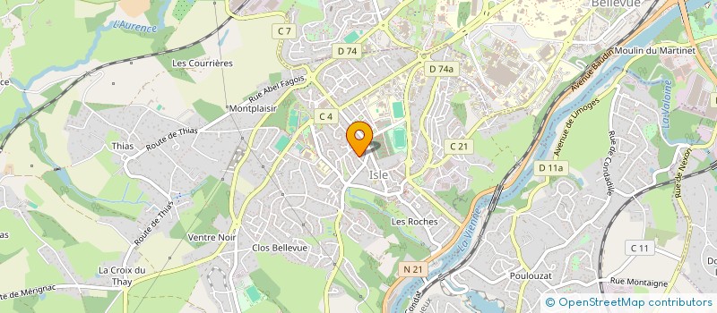 localisation de l'entreprise VINTELLE à ISLE
