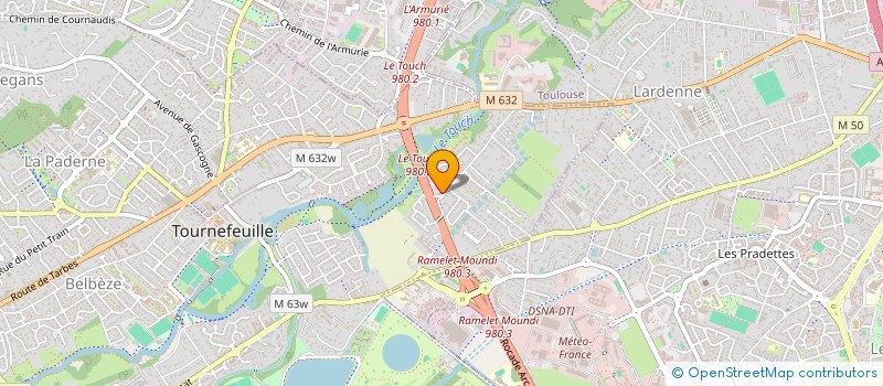 localisation de l'entreprise VINTHEC  TOURNEFEUILLE