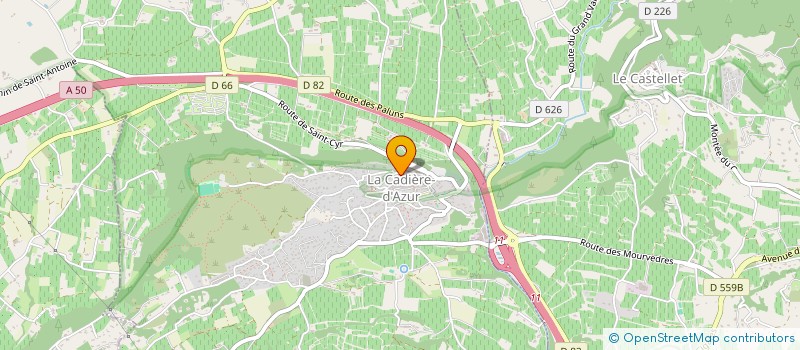 localisation de l'entreprise VINTOLIA à LA CADIERE-D'AZUR