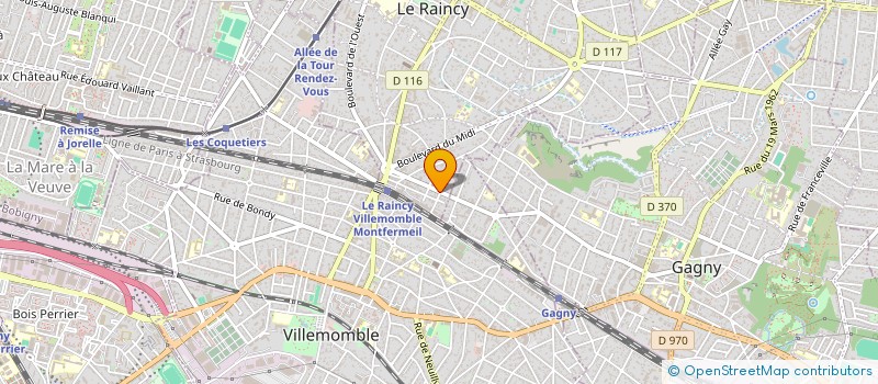 localisation de l'entreprise VINU ESTHETIQUE à LE RAINCY