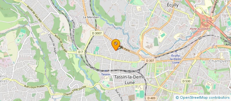 localisation de l'entreprise VINUM ARTIS à TASSIN-LA-DEMI-LUNE