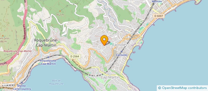 localisation de l'entreprise VINUM-PRIMUS à ROQUEBRUNE-CAP-MARTIN