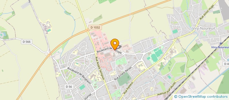 localisation de l'entreprise VINUVERS à CHAUNY
