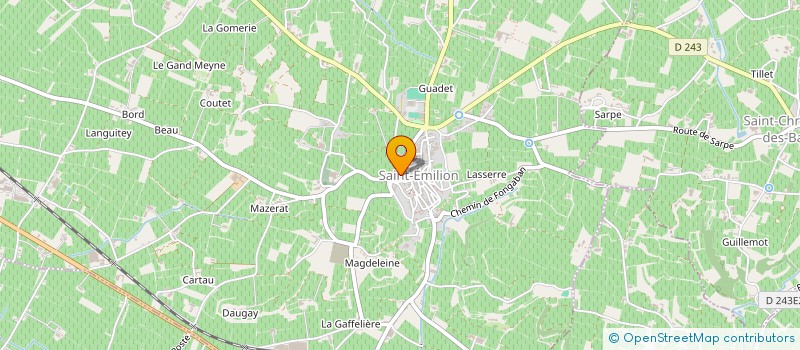 localisation de l'entreprise VINYA à SAINT-EMILION
