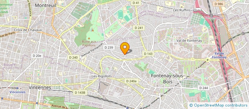 localisation de l'entreprise VINZ'EVENT à FONTENAY-SOUS-BOIS