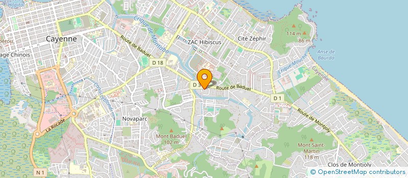 localisation de l'entreprise VINZMUM  CAYENNE