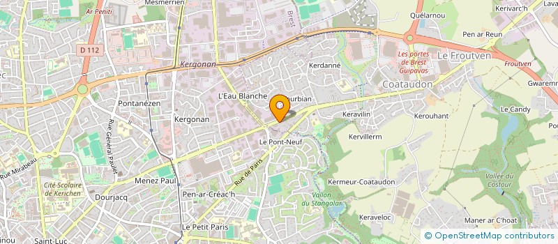 localisation de l'entreprise VIOBENNEC  GUIPAVAS