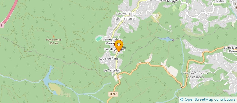 localisation de l'entreprise VIODIMAR  LES ADRETS-DE-L'ESTEREL