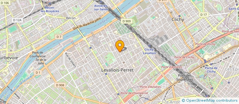 localisation de l'entreprise VIOLAINE CHALLEMEL DU ROZIER à LEVALLOIS-PERRET