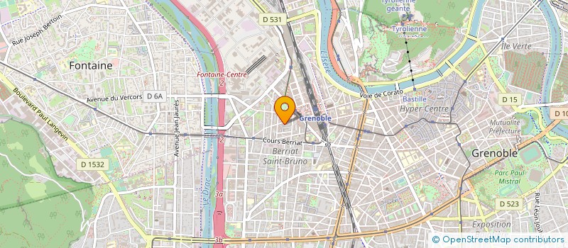 localisation de l'entreprise VIOLAINE DETRIE AVOCAT à GRENOBLE