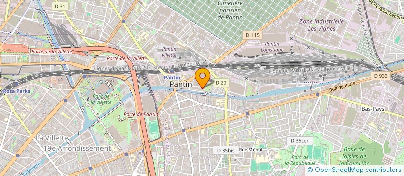 localisation de l'entreprise VIOLENCES EN MILIEU QUEER à PANTIN