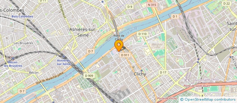 localisation de l'entreprise VIOLET FONCE à CLICHY