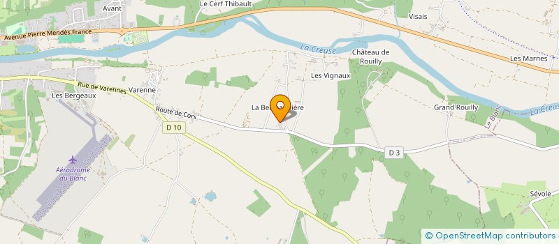 localisation de l'entreprise VIOLET PIERRE ADRIEN à LE BLANC