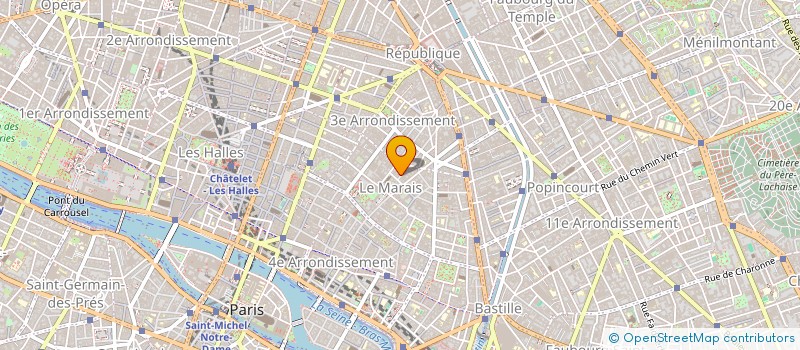 localisation de l'entreprise VIOLETTE 2008  PARIS