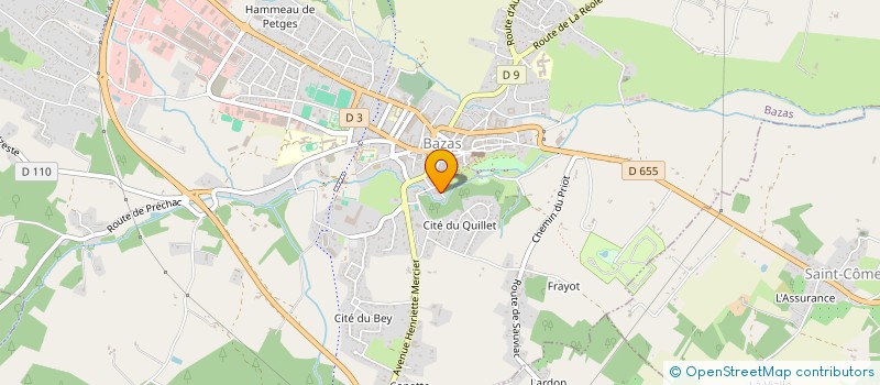 localisation de l'entreprise VIOLETTE  BAZAS