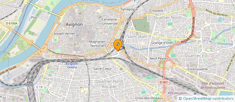 localisation de l'entreprise VIOLETTE à AVIGNON