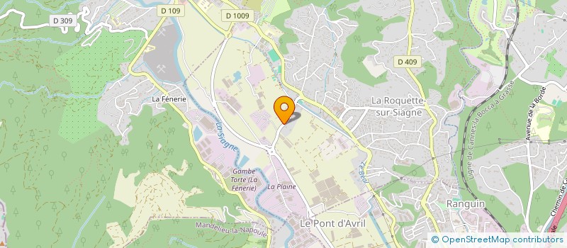 localisation de l'entreprise VIOLETTE à LA ROQUETTE-SUR-SIAGNE
