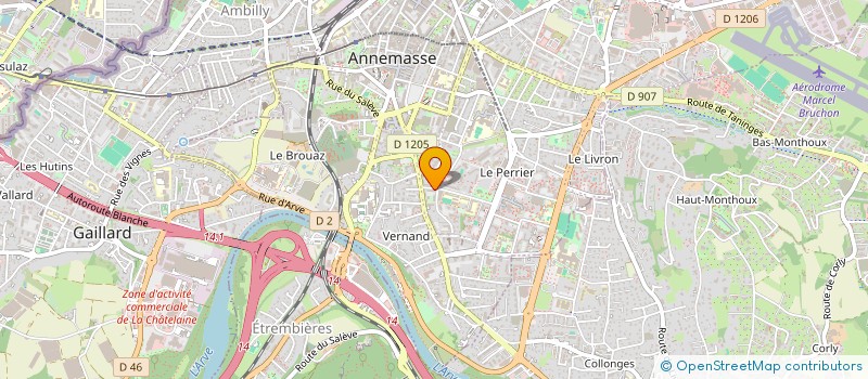 localisation de l'entreprise VIOLETTE COIFFURE à ANNEMASSE